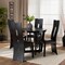 Baxton Studio Sorley Dark Brown Upholstered and Dark Brown Wood 5-Piece Dining Set 169-8036-10898 - alternate 5